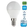 Bombilla Led Smd, Esfera P45, 6w/490lm, Casquillo E14, 6500k