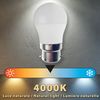 Bombilla Led Smd, Esfera P45, 6w/490lm, Base B22 (francia), 4000k