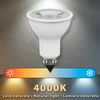 Bombilla Led Smd, Foco Gu10, 230v, 8w / 650lm, 4000k, 38°