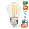 Bombilla De Filamento Led, Esfera P45, 6w / 806lm, Casquillo E27, 2700k