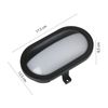 Palpebra:  Aplique Led Integrado 5.5w Color Negro. Para Exterior