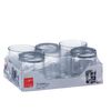 Set 6 Vasos Bajos Vidrio Arena 24cl