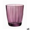 Vaso Bormioli Rocco Pulsar Morado Vidrio (6 Unidades) (305 Ml)