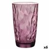 Vaso Bormioli Rocco Diamond Morado Vidrio (470 Ml) (6 Unidades)