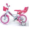 Bicicleta De Niños Unicorn Rosa 12" Dino Bikes