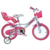 Bicicleta De Niños Unicorn Rosa 14" Dino Bikes