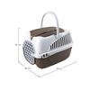 Bama - Transportín Maxy Tour Para Perro O Gato Mediano, Polipropileno Pp, Otras Mascotas, Carga Máx.5kg, Impermeable, Máxima Ventilación, Cerradura Seguridad Triple, Dimensiones 59x38x37cm