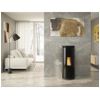 Nordica Extraflame Estufa De Pellets De Madera Negra De 8kw - Pamelacrystal