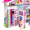 Barbie - Dreamhouse Cartón Para Montar Con Accesorios Y Muñeca Incluida, Juguete +4 Años