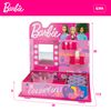 Barbie - Taller De Pintalabios Con Mini Tocador De Cartón Para Montar Y Muchos Accesorios Para Crear Labiales Que Cambian De Color, Juguete +5 Años