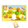 Liscinai - Juego Montessori Happy Animals Con Caja 3d Y 67 Piezas Para Aprender Animales, Para Niños +1 Año