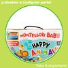 Liscinai - Juego Montessori Happy Animals Con Caja 3d Y 67 Piezas Para Aprender Animales, Para Niños +1 Año