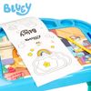 Bluey - Mesa Infantil Con Pizarra, Dibujos, Rotuladores Y Pegatinas Para Niños +3 Años