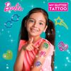 Barbie - Set De Tatuajes Infantiles Temporales. Incluye Purpurina De Colores Y Gemas Adhesivas Para Decorar