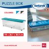 Caja De Almacenamiento 119x28,7x38,9cm Azul Tontarelli