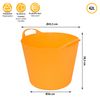 Bolsa Multiusos Plástico Artplast Flexbag 45,5 X 38,5 Cm Naranja