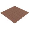 Baldosa Para Terraza Exterior De 55,5x55,5 Cm Efecto Cruzado – Colección Marte - Marrón