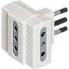 Bticino S3603d Adaptador De Enchufe Eléctrico Gris, Blanco