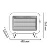 Argoclima Argo Seventy Ice Interior Blanco 1000 W Calefactor Eléctrico De Cuarzo