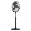 Ventilador De Pedestal Grecale, 53,5 X 130 X 44 Cm, Color Plata, Negro