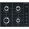 Smeg S64sn Hobs Negro Integrado Encimera De Gas 4 Zona(s)