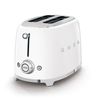 Smeg Tsf01wheu Tostadora 2 Rebanadas, 6 niveles De Tostado, 2x2 50' Style Blanco, 950w