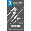 Cellularline Mantis Universal Capsule Auriculares Estéreo Micrófono Y Botón De Respuesta Blanco