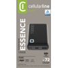 Cellularline Essence Polímero De Litio 10000 Mah Negro