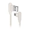 Eco-friendlycable Micro Usb Ecológico Fabricado En Un 35% Con Materiales Biodegradables Sbs Blanco