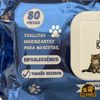 Toallitas Higienizantes Para Mascotas Con Fragancia Talco. 80 Uds