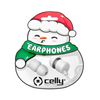 Celly Xmasearsnowwh Auricular Y Casco Auriculares Alámbrico Dentro De Oído Llamadas/música Blanco