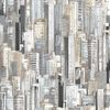 Papel Pintado Friends & Coffee Cities And Skyline Gris Metal Noordwand