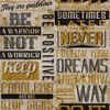 Papel Pintado Friends&coffee Words And Letters Metal Y Negro Noordwand