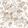 Papel Pintado Blooming Garden 6 Big Flowers Beige Y Azul Noordwand