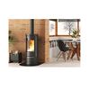 Nordica Extraflame Estufa De Leña De Hierro Fundido 7,5kw Negra. - 7119350