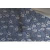 Colcha Helen, 260x250 Cm, Color Azul, Blanco, Gris