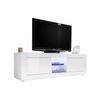 Mueble Bajo De Tv Comete  180x43x56 Cm Color Blanco Vente-unique