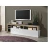 Mueble Bajo De Tv Sefro  184x42x58 Cm Color Color Natural Claro, Blanco Vente-unique