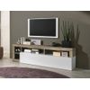 Mueble Bajo De Tv Sefro  184x42x58 Cm Color Color Natural Claro, Blanco Vente-unique