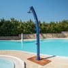 Ducha Solar Exterior De Aluminio Azul Sined Dafne Blue