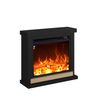 Chimenea De Pared Negra Con Quemador De 1500w Mpc Camino Sorano