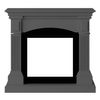 Marco De Chimenea Mdf Gris Oscuro Sined Cornice Camino Cetona