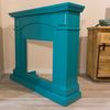 Marco De Chimenea De Mdf Azul Turquesa Sined Cornice Camino Cetona