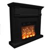 Chimenea Mural 1500w Caminetto Fuego Omar Negro