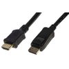 Link Accessori Lkcdph18 Adaptador De Cable De Vídeo 1,8 M Displayport Hdmi Tipo A (estándar) Negro