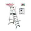 Escalera Almacén Castiglia Con Plataforma De 2 A 10 Peldaños Ca6/225 - Ca6/225 Escalera Almacén 9 Pel. + Plataforma M. 2.25