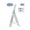 Escalera Transformable Triple Stilo De 2,00 A 3,50 Metros / Tramo Sl260-3 - 3 X 9 Peldaños 2,60 Metros