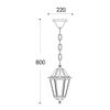 Lámpara Exterior Colgante Tipo Farol Fumagalli "sichem/anna"- E27 - Ip55