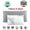 Almohada Viscoelastica De Carbono Activo Viaje – Viajera 3d Aloe-tex 135x35cm