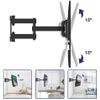 Soporte De Pared Para Televisor Tv 26-65 Universal Giratorio Inclinable Pantallas Planas Y Curvas Con Doble Brazo 40kg 400x400mm